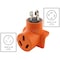 Ac Works Plug Adapter, 10-50R, L14-30P, 10-50P, L14-30P, 0 ft., Orange WDL14301050 - alternate 4